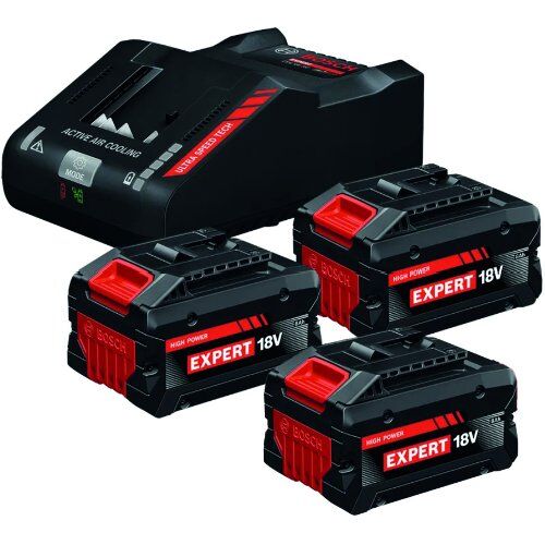  Monatsdeals Bosch EXPERT 3x Akku Set –  EXBA 18V - 8,0 Ah + 1x Schnellladegerät EXAL 18V-160 12467387